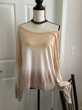 ombre burnout lightweight sweatshirt  top euc